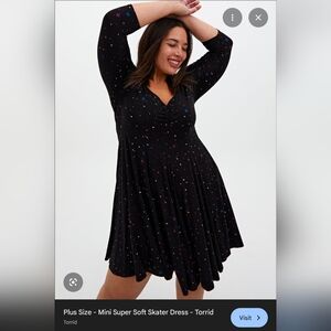 Torrid - Minimal Super Soft Skater Dress Size 1